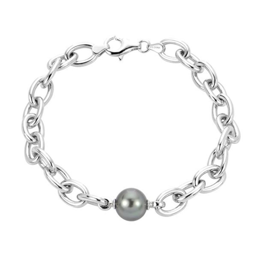 Pearl Jewelry Imperial Pearls | Sterling Silver Tahitian Pearl Bracelet