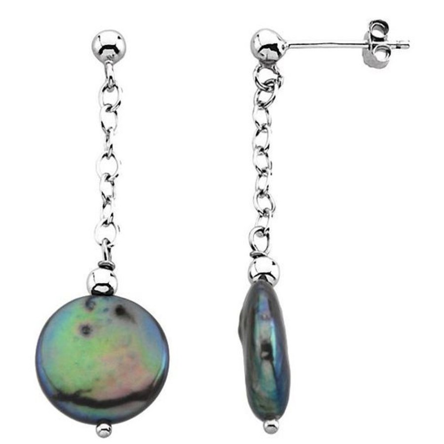 Colored Stone Jewelry Stuller | Coin Pearl Earrings