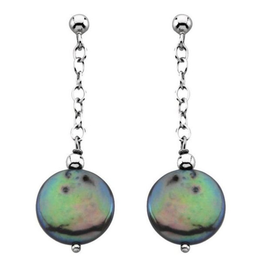 Colored Stone Jewelry Stuller | Coin Pearl Earrings