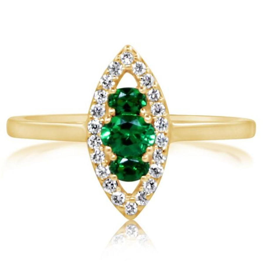 Colored Stone Jewelry Parle | Yellow Gold Tsavorite Ring