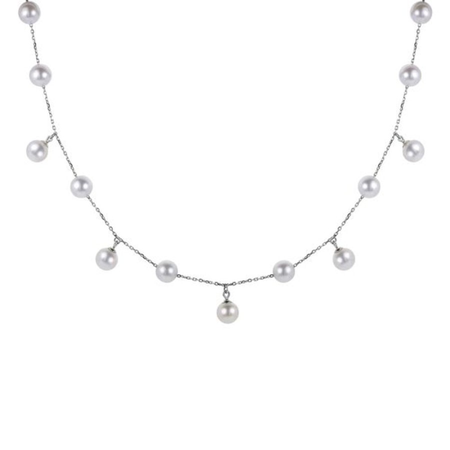 Pearl Jewelry Imperial Pearls | 14Kt White Gold Freshwater Pearl Necklace