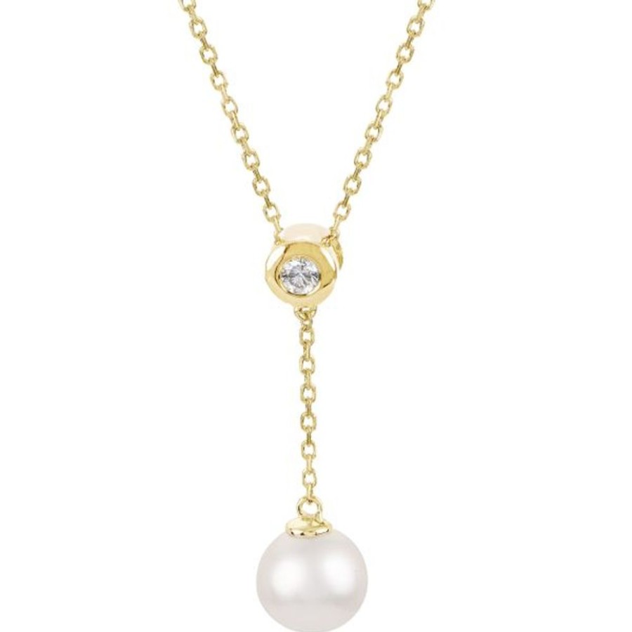 Pearl Jewelry Imperial Pearls | 14Kt Yellow Gold Freshwater Pearl Pendant