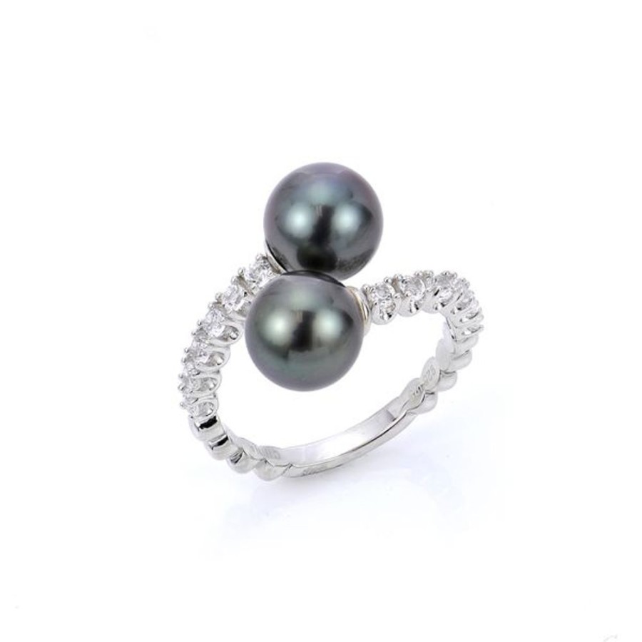 Pearl Jewelry Imperial Pearls | Sterling Silver Tahitian Pearl Ring