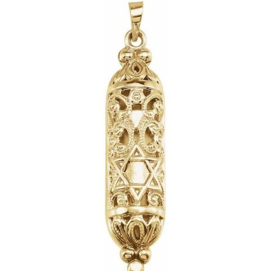 More Jewelry Stuller | Hollow Mezuzah Pendant