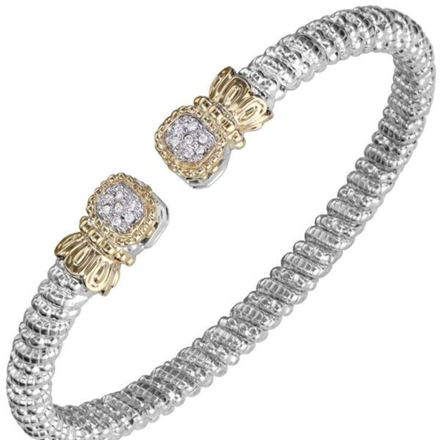 Diamond Jewelry Vahan | Vahan - 14K Gold And Sterling Silver Diamond Bracelet