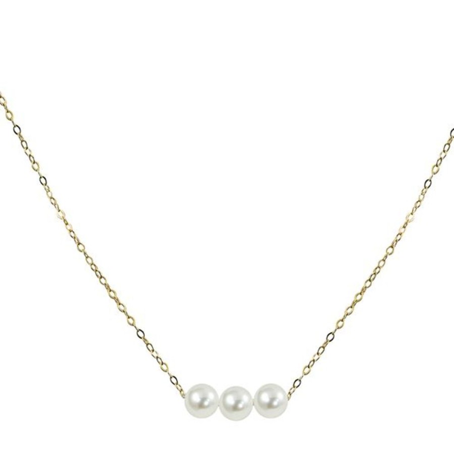 Pearl Jewelry Imperial Pearls | 14Kt Yellow Gold Akoya Pearl Necklace