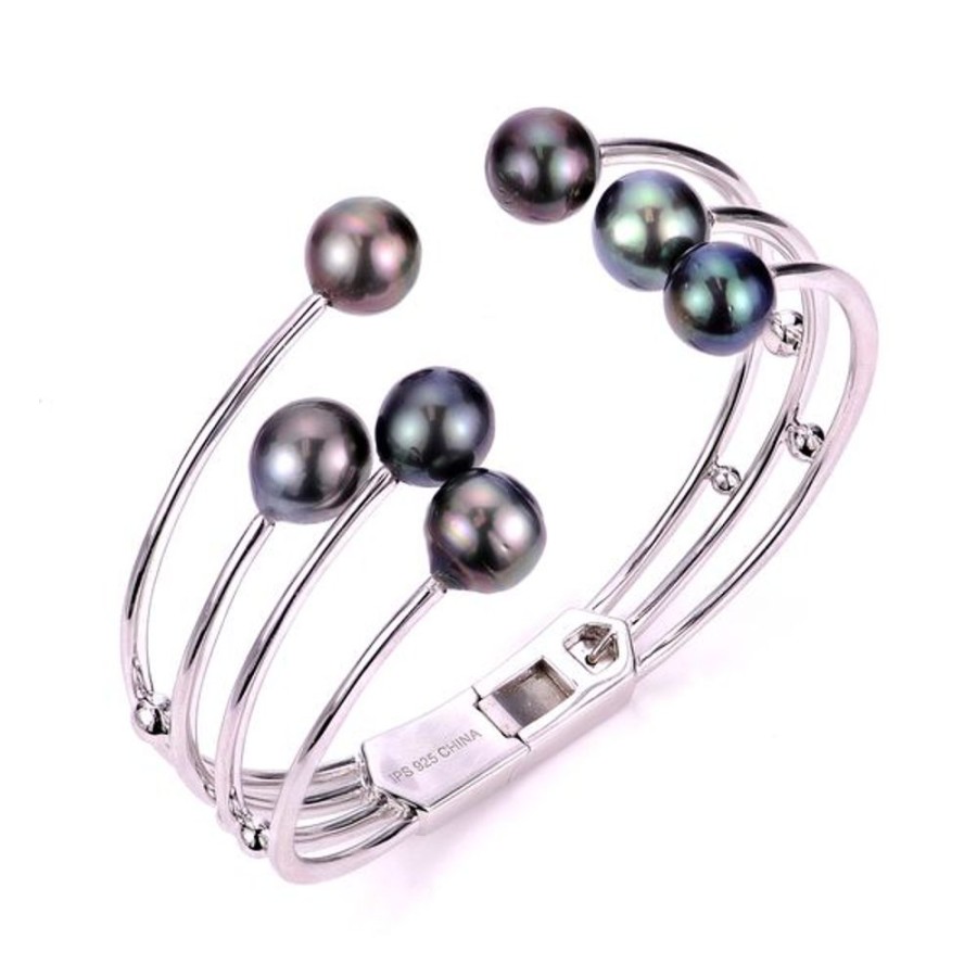 Pearl Jewelry Imperial Pearls | Sterling Silver Tahitian Pearl Bracelet