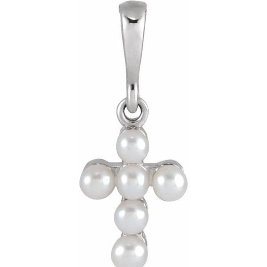 More Jewelry Stuller | Pearl Youth Cross Pendant