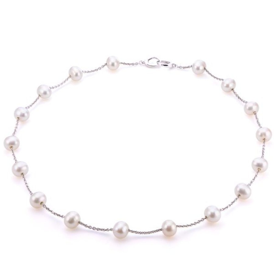 Pearl Jewelry Imperial Pearls | Sterling Silver Freshwater Pearl Necklace