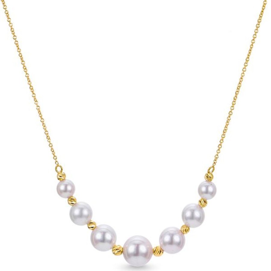 Pearl Jewelry Imperial Pearls | 14Kt Yellow Gold Akoya Pearl Necklace