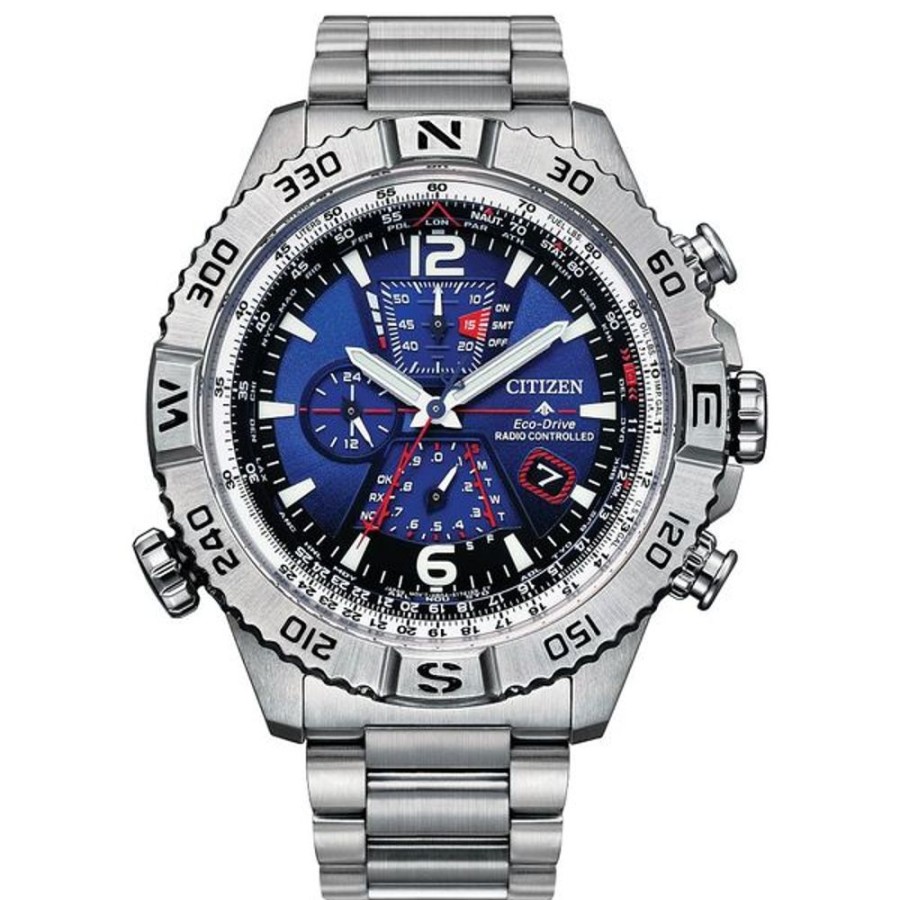 Watches Citizen | Citizen Eco-Drive Promaster Eco Navihawk Mens Stainless Steel