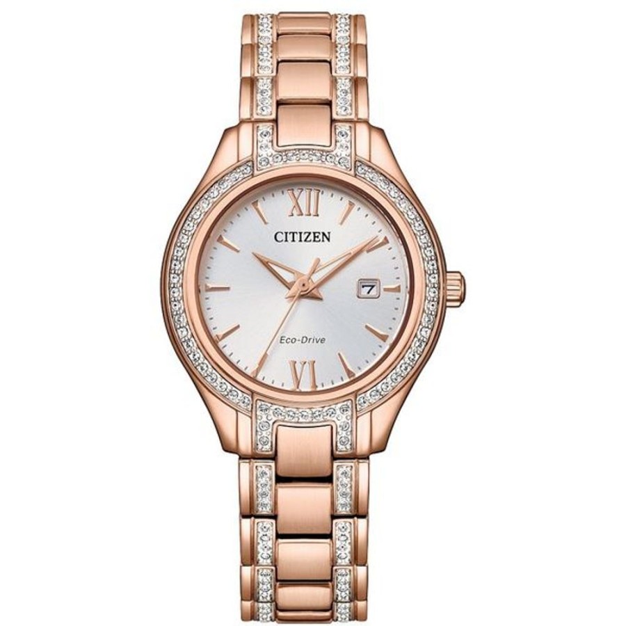 Watches Citizen | Citizen Eco-Drive Dress/Classic Eco Crystal Eco Ladies Stainless Steel