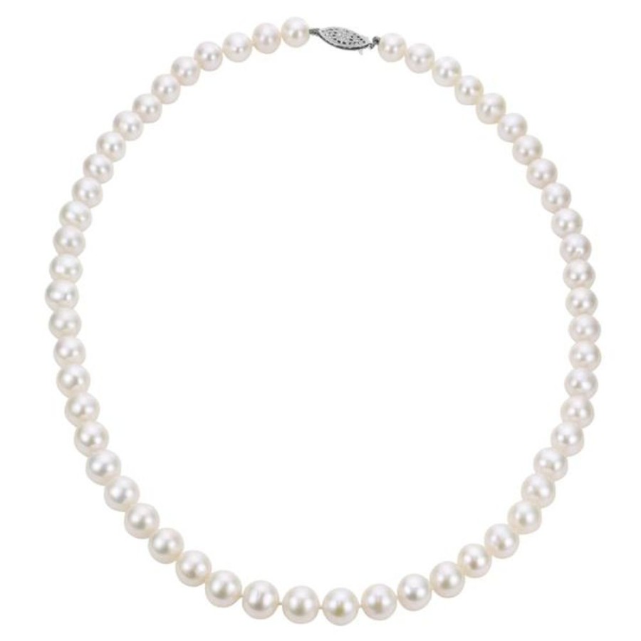 Pearl Jewelry Imperial Pearls | 14Kt Gold Aa Freshwater Pearl Strand Necklace