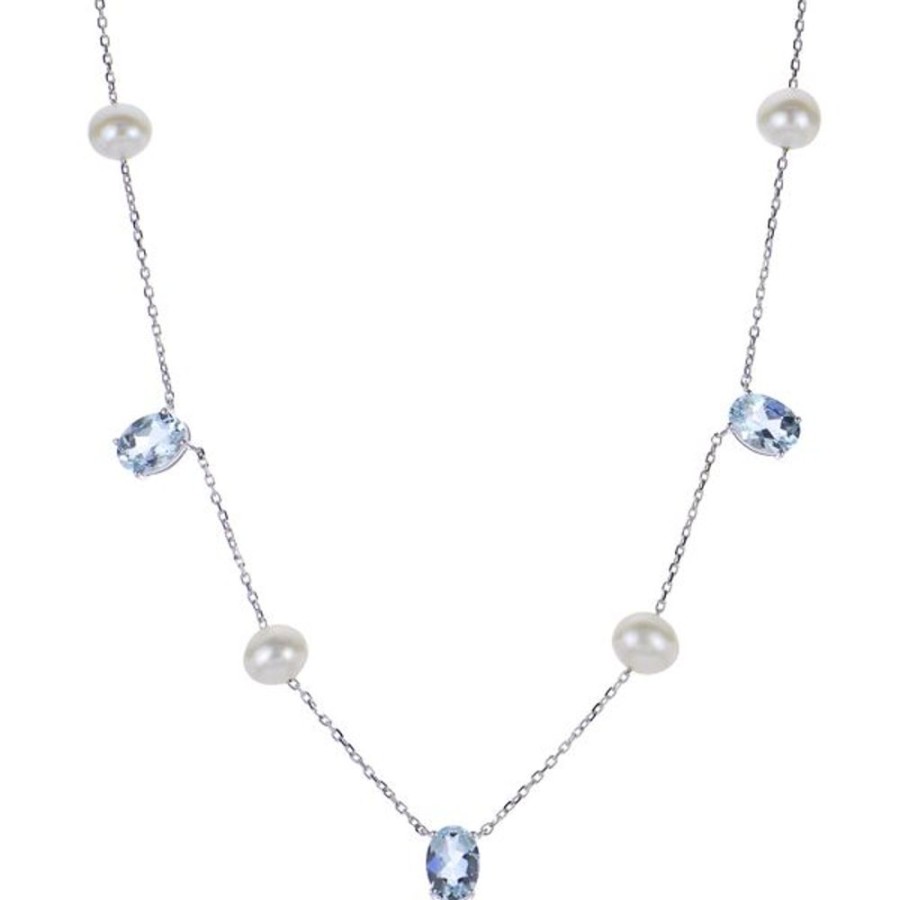 Pearl Jewelry Imperial Pearls | 14Kt White Gold Freshwater Pearl Necklace