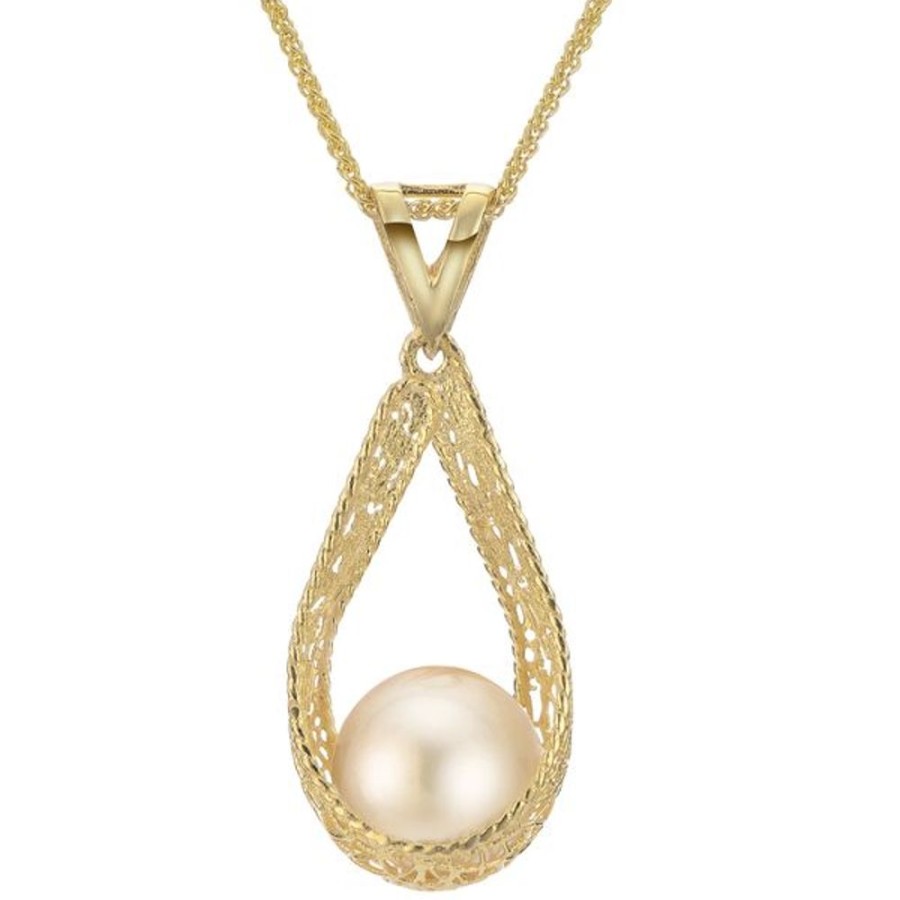 Pearl Jewelry Imperial Pearls | 14Kt Yellow Gold Golden South Sea Pearl Pendant