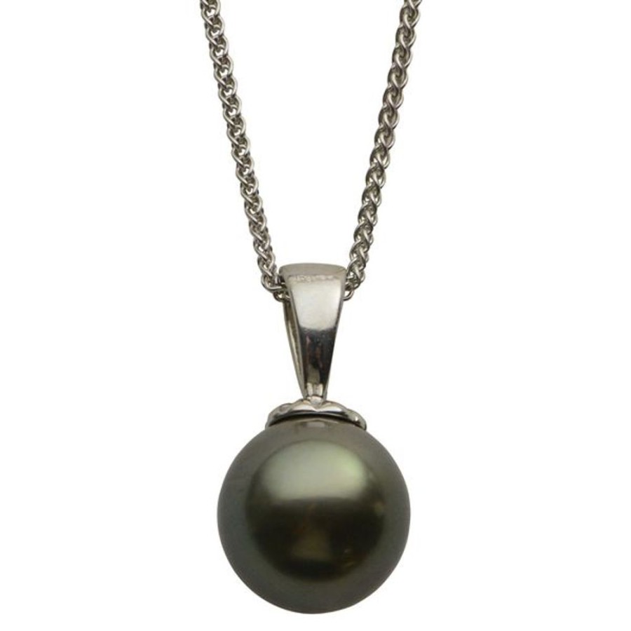 Pearl Jewelry Imperial Pearls | 14Kt White Gold Tahitian Pearl Pendant