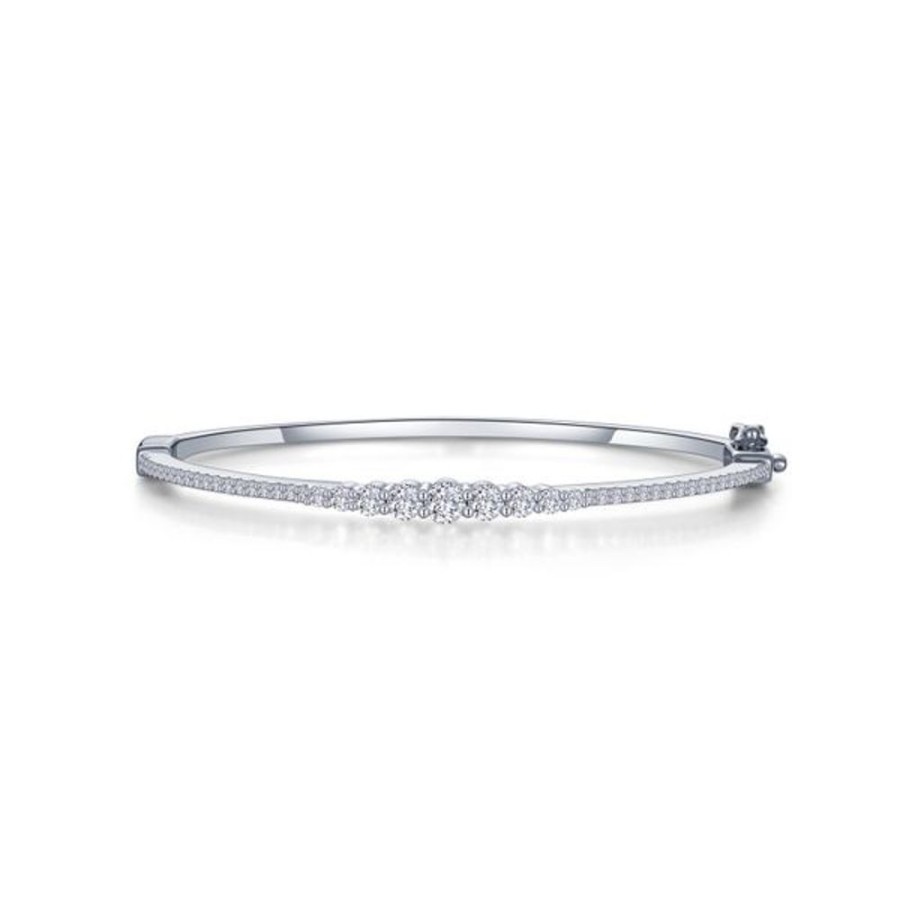 Silver Jewelry Lafonn | Graduated Bangle Bracelet