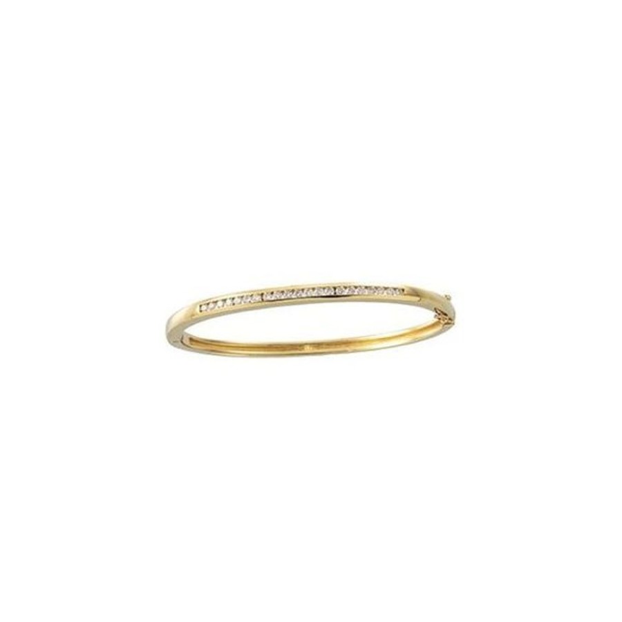 Diamond Jewelry Stuller | Accented Hinged Bangle Bracelet