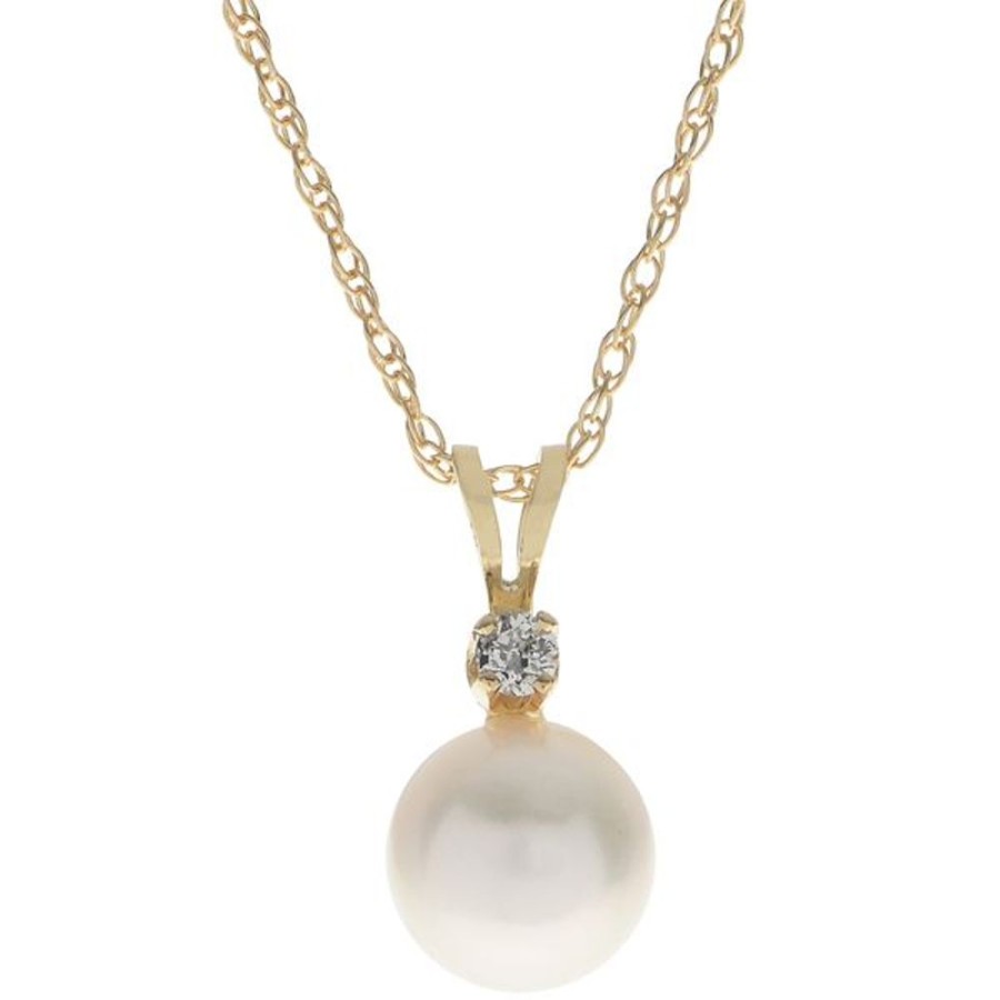 Pearl Jewelry Imperial Pearls | 14Kt Yellow Gold Akoya Pearl Pendant