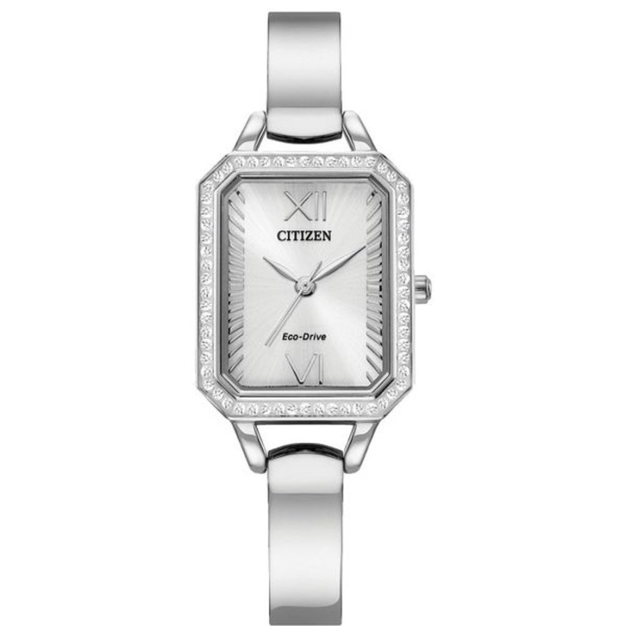 Watches Citizen | Citizen Eco-Drive Dress/Classic Eco Crystal Eco Ladies Stainless Steel