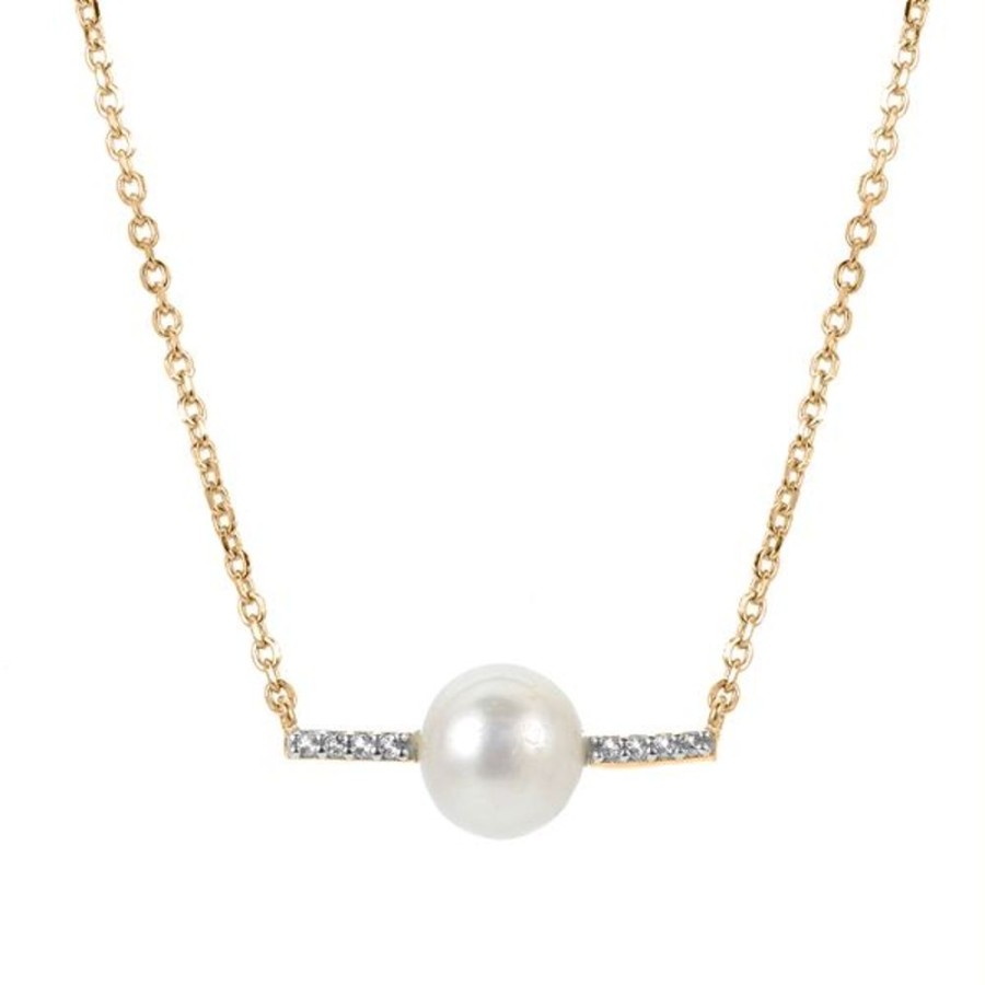 Pearl Jewelry Imperial Pearls | 14Kt Yellow Gold Freshwater Pearl Necklace