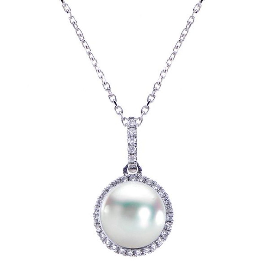 Pearl Jewelry Imperial Pearls | 14Kt White Gold Akoya Pearl Pendant