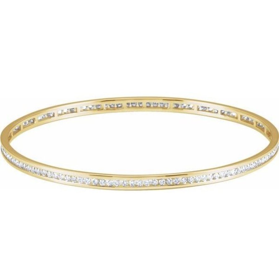 Diamond Jewelry Stuller | Accented Stackable Bangle Bracelet