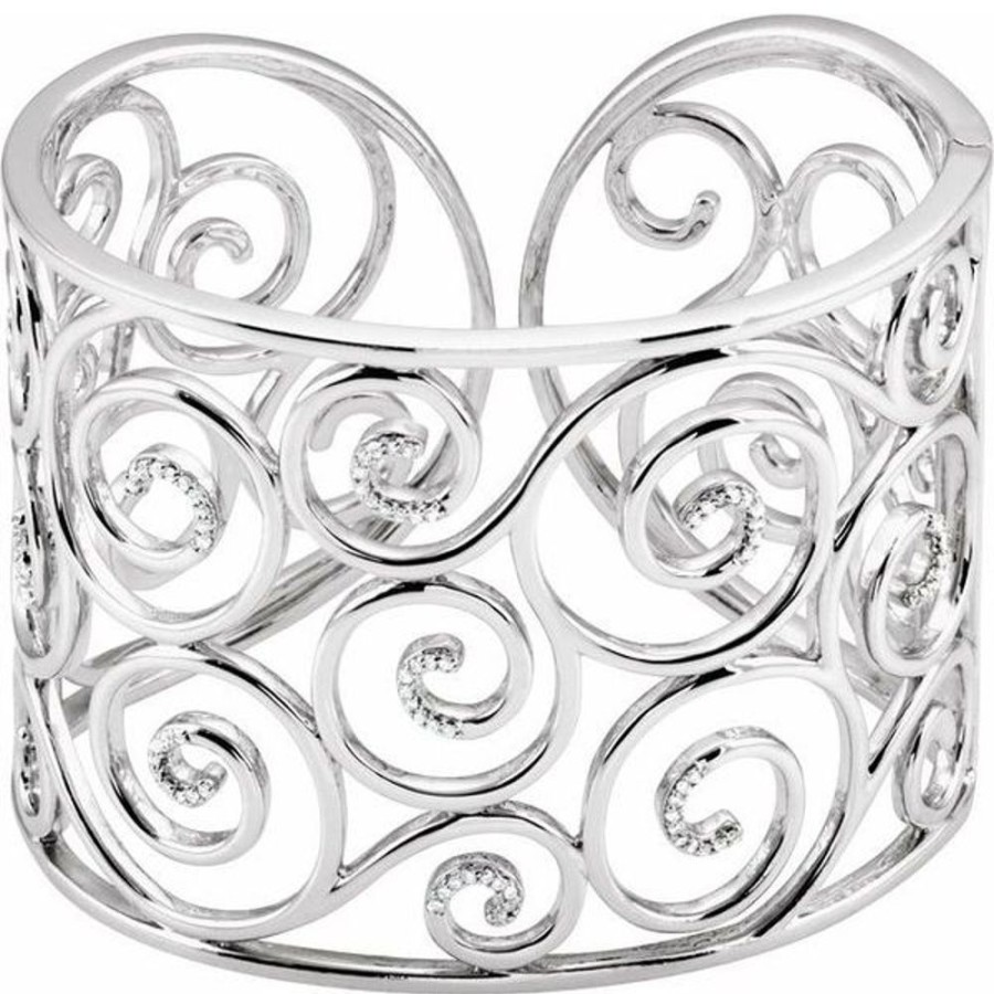 Diamond Jewelry Stuller | Filigree Scroll Cuff Bracelet