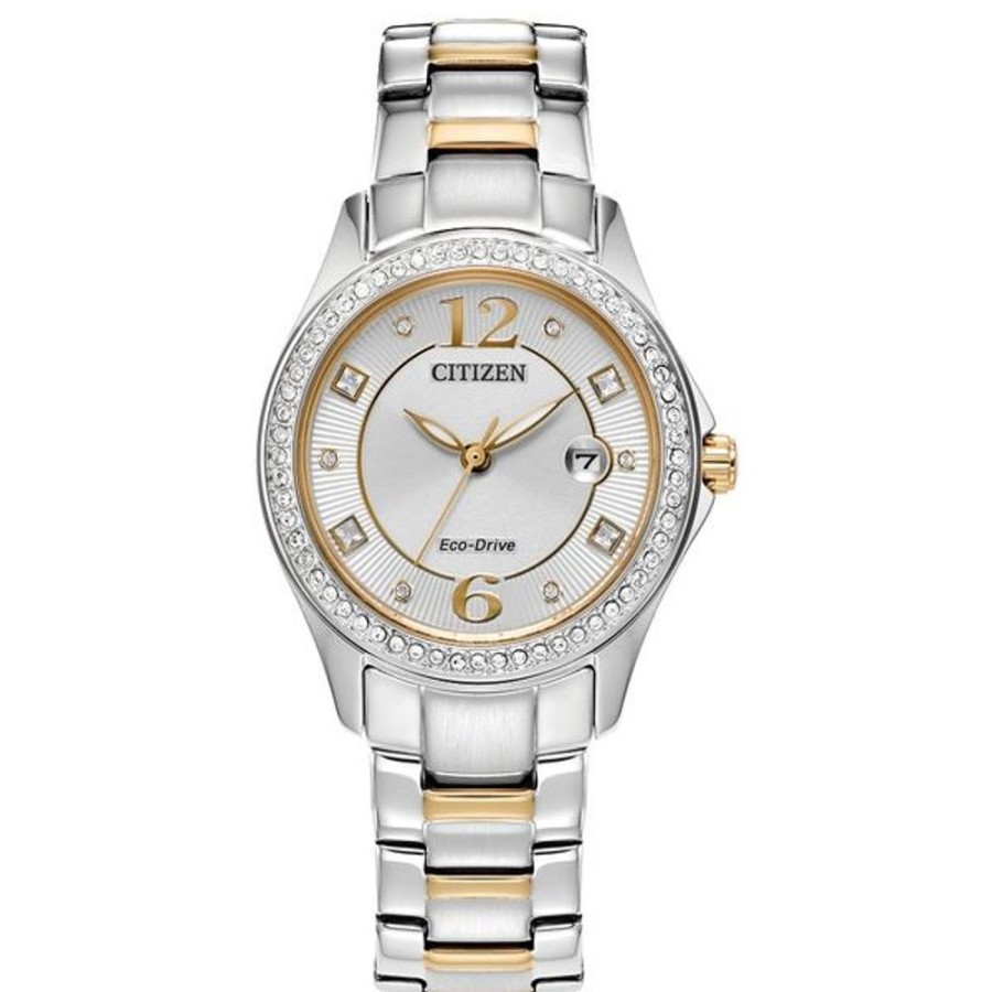 Watches Citizen | Citizen Eco-Drive Dress/Classic Eco Crystal Eco Ladies Stainless Steel