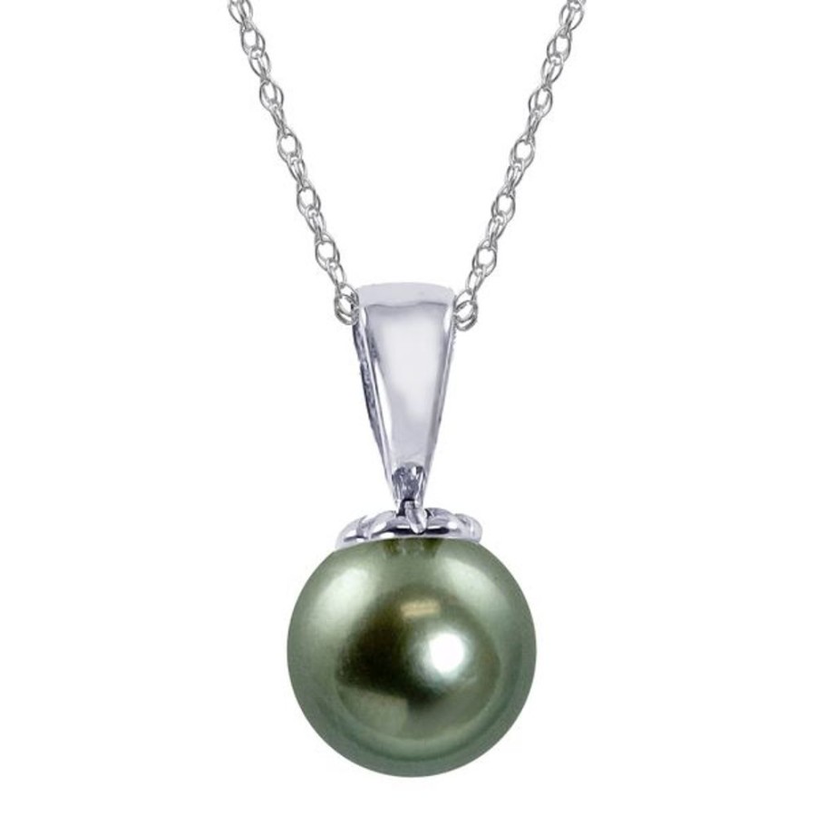 Pearl Jewelry Imperial Pearls | 14Kt White Gold Tahitian Pearl Pendant