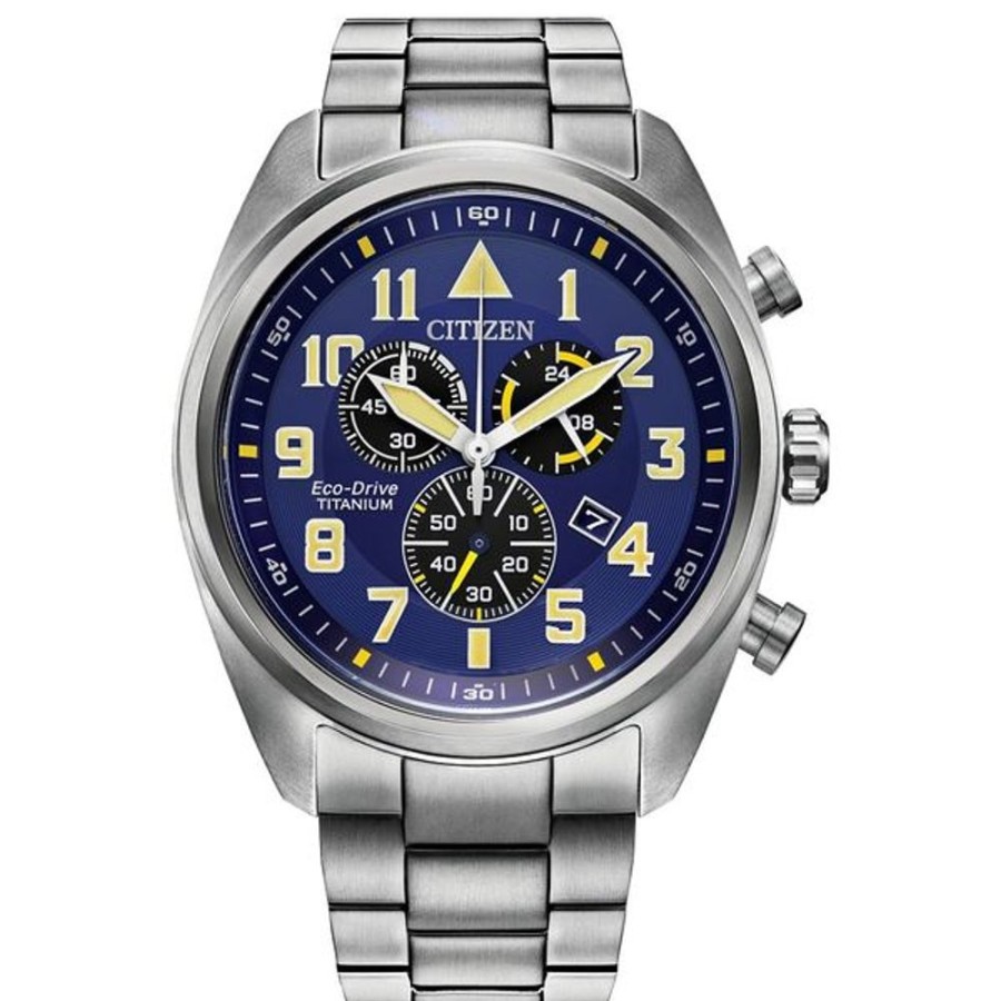 Watches Citizen | Citizen Eco-Drive Weekender Garrison Mens Super Titanium