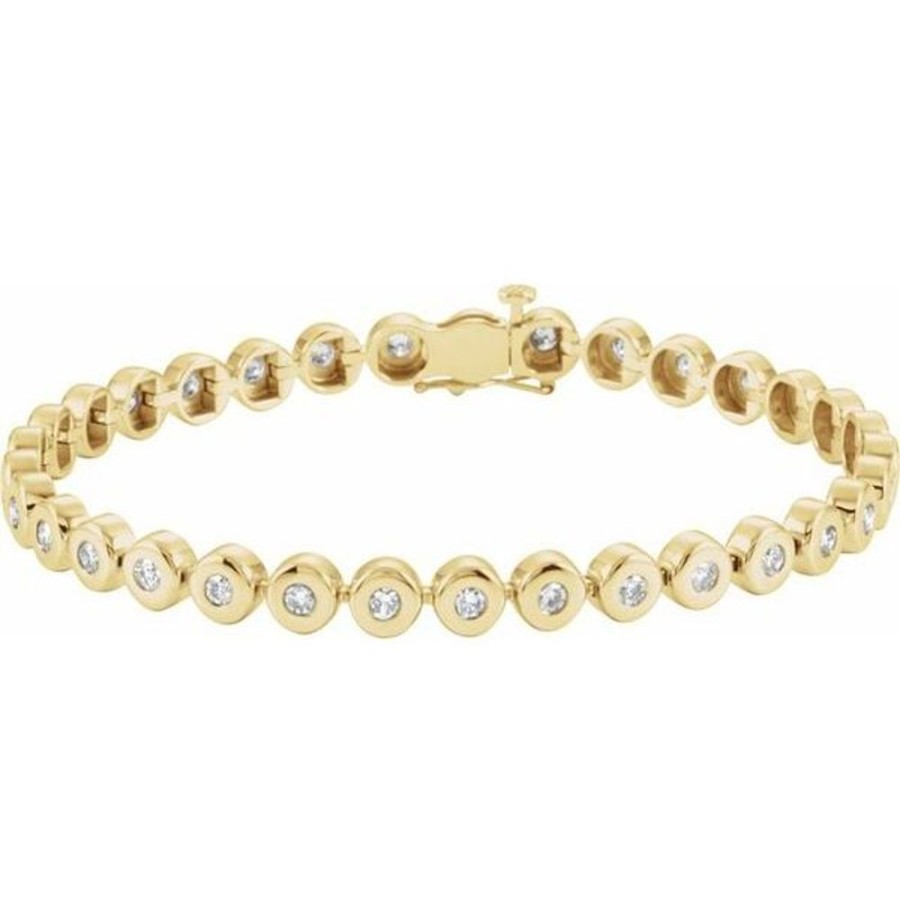 Diamond Jewelry Stuller | Bezel-Set Line Bracelet Or Link