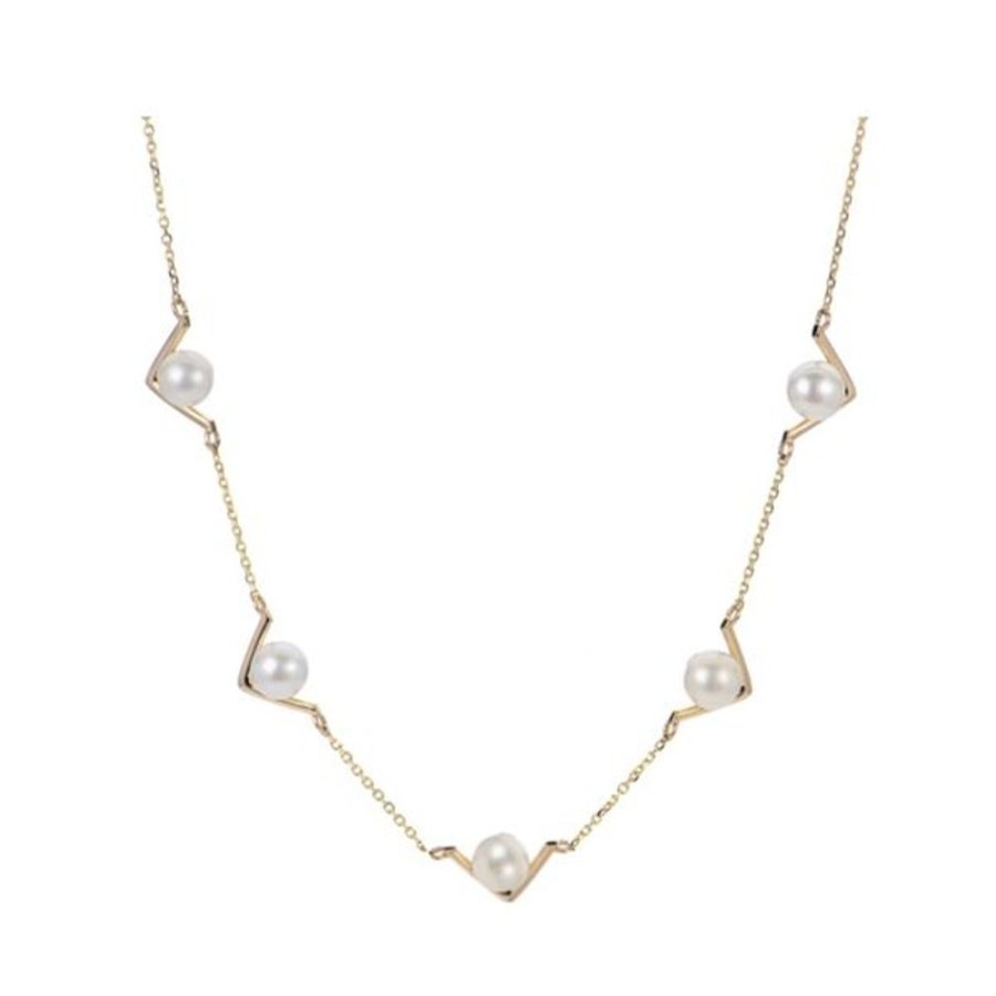 Pearl Jewelry Imperial Pearls | 14Kt Yellow Gold Freshwater Pearl Necklace