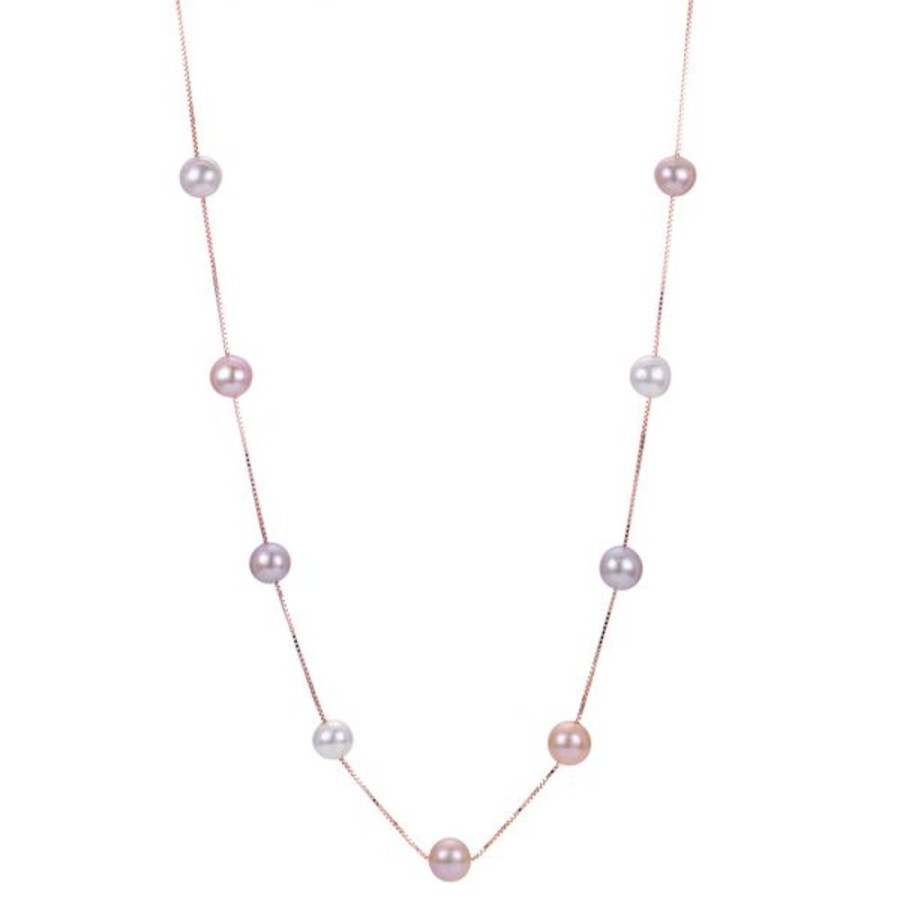 Pearl Jewelry Imperial Pearls | 14Kt Rose Gold Freshwater Pearl Necklace