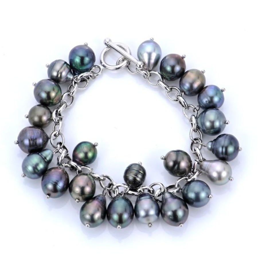 Pearl Jewelry Imperial Pearls | Sterling Silver Tahitian Pearl Bracelet