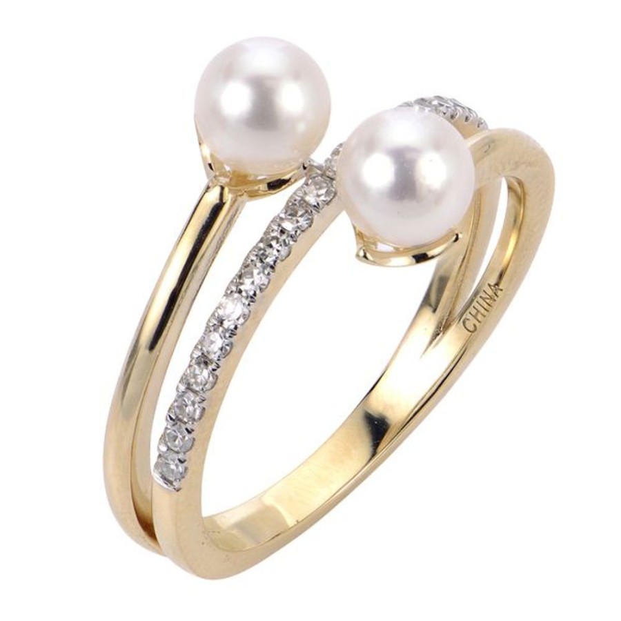 Pearl Jewelry Imperial Pearls | 14Kt Yellow Gold Akoya Pearl Ring