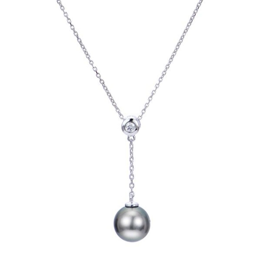 Pearl Jewelry Imperial Pearls | 14Kt White Gold Tahitian Pearl Pendant