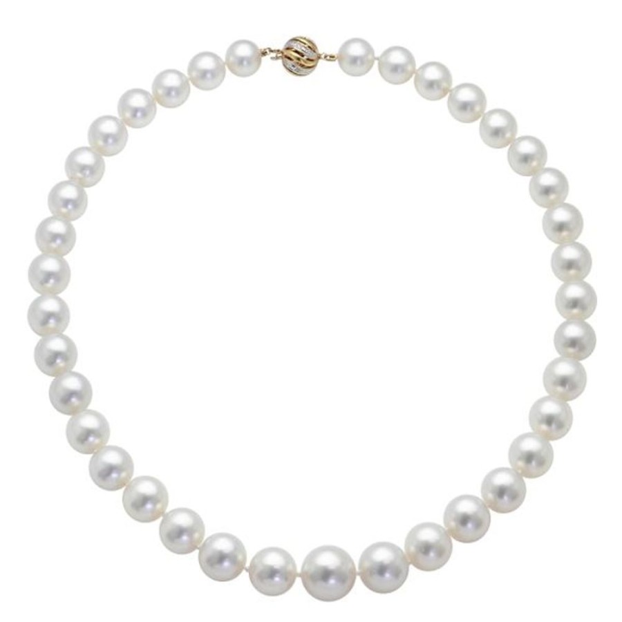 Pearl Jewelry Imperial Pearls | 14Kt Yellow Gold White South Sea Pearl Necklace