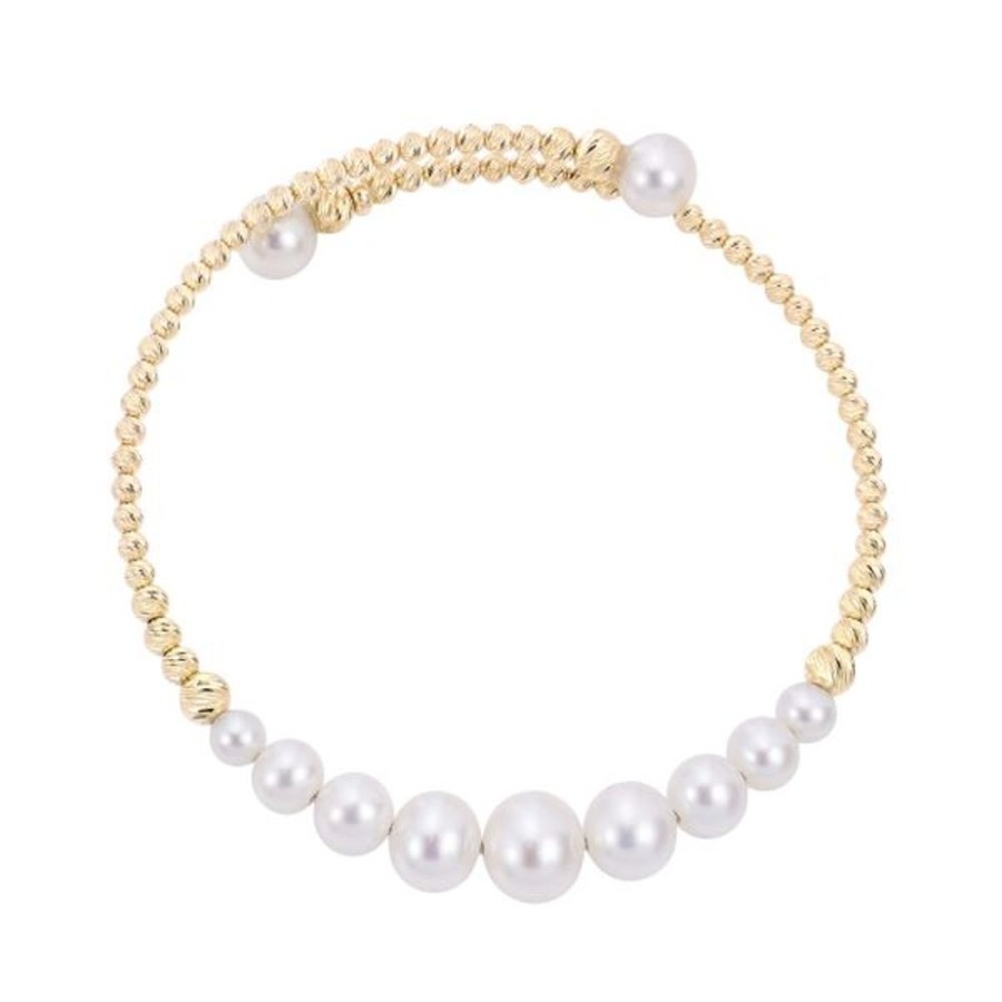 Pearl Jewelry Imperial Pearls | 14Kt Yellow Gold Freshwater Pearl Bracelet