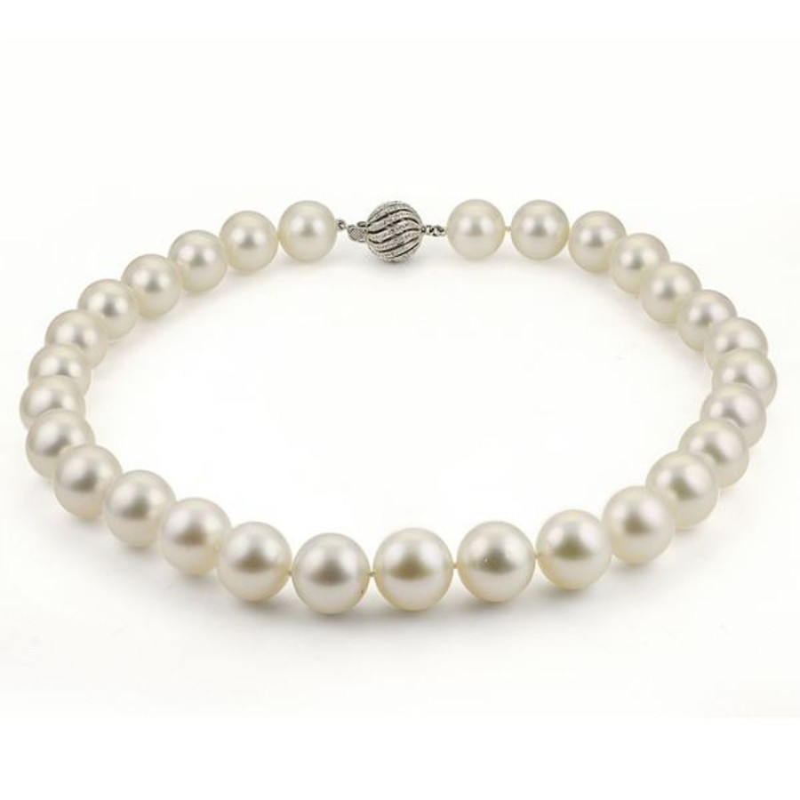 Pearl Jewelry Imperial Pearls | 14Kt White Gold White South Sea Pearl Necklace