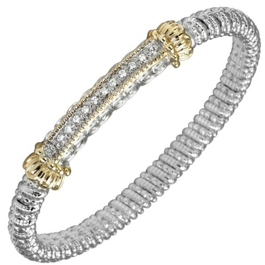 Diamond Jewelry Vahan | Vahan - 14K Gold And Sterling Silver Diamond Bracelet