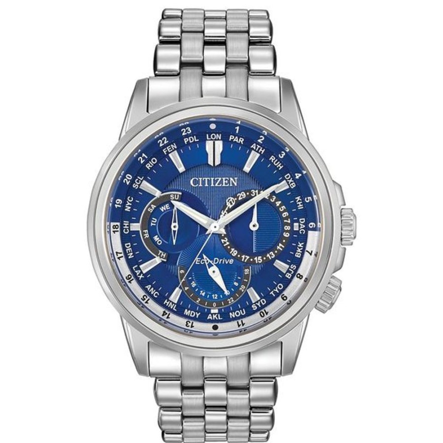 Watches Citizen | Citizen Eco-Drive Dress/Classic Eco Calendrier Mens Stainless Steel