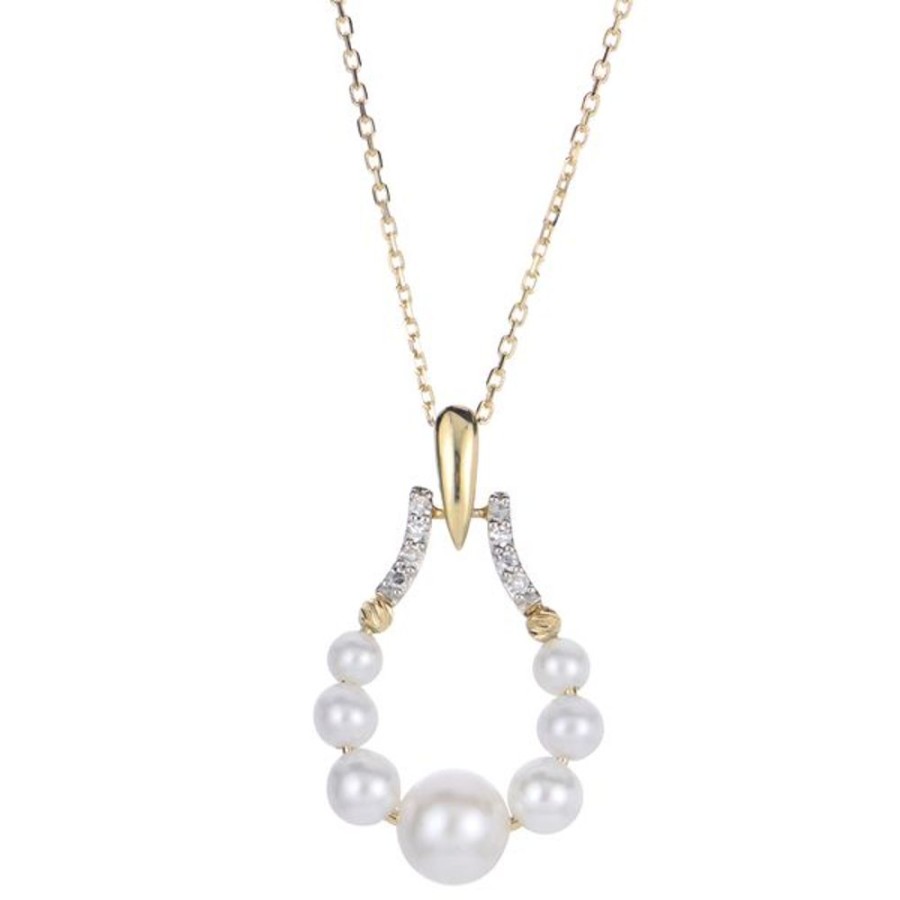 Pearl Jewelry Imperial Pearls | 14Kt Yellow Gold Freshwater Pearl Necklace