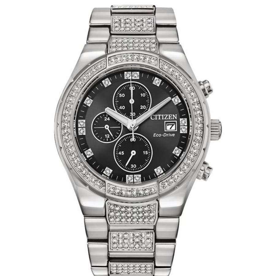 Watches Citizen | Citizen Eco-Drive Dress/Classic Eco Crystal Eco Mens Stainless Steel