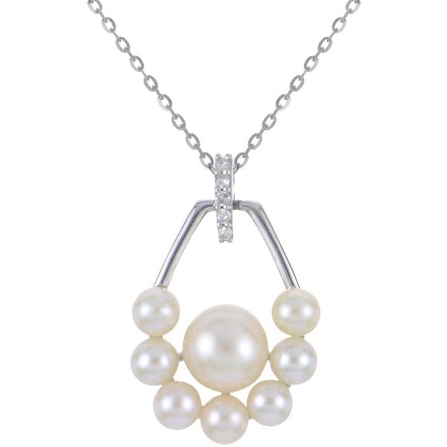 Pearl Jewelry Imperial Pearls | 14Kt White Gold Freshwater Pearl Necklace