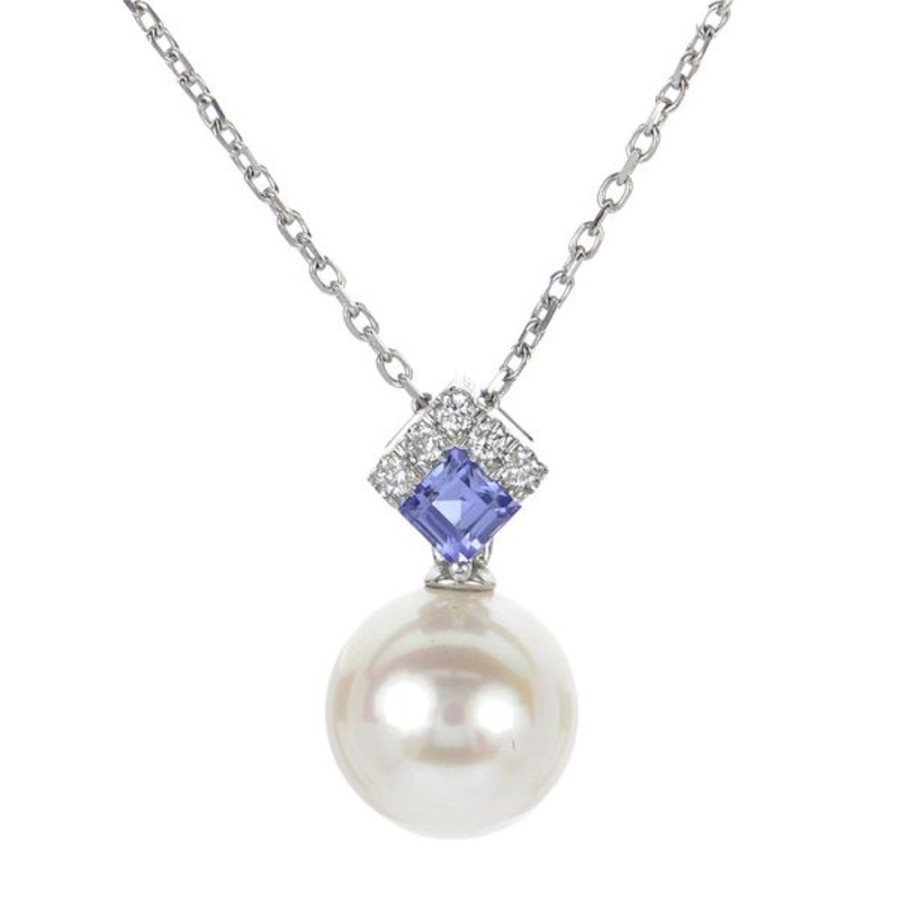 Pearl Jewelry Imperial Pearls | 14Kt White Gold Freshwater Pearl Pendant