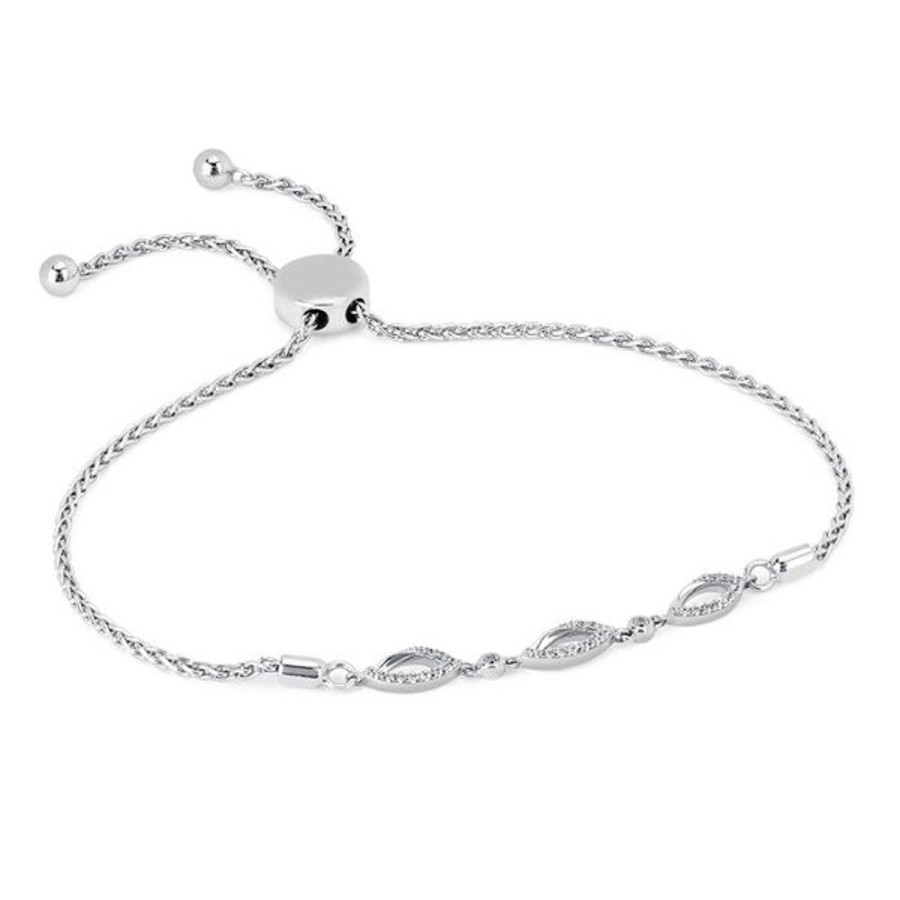 Diamond Jewelry Ostbye | Sterling Silver Diamond Bracelet