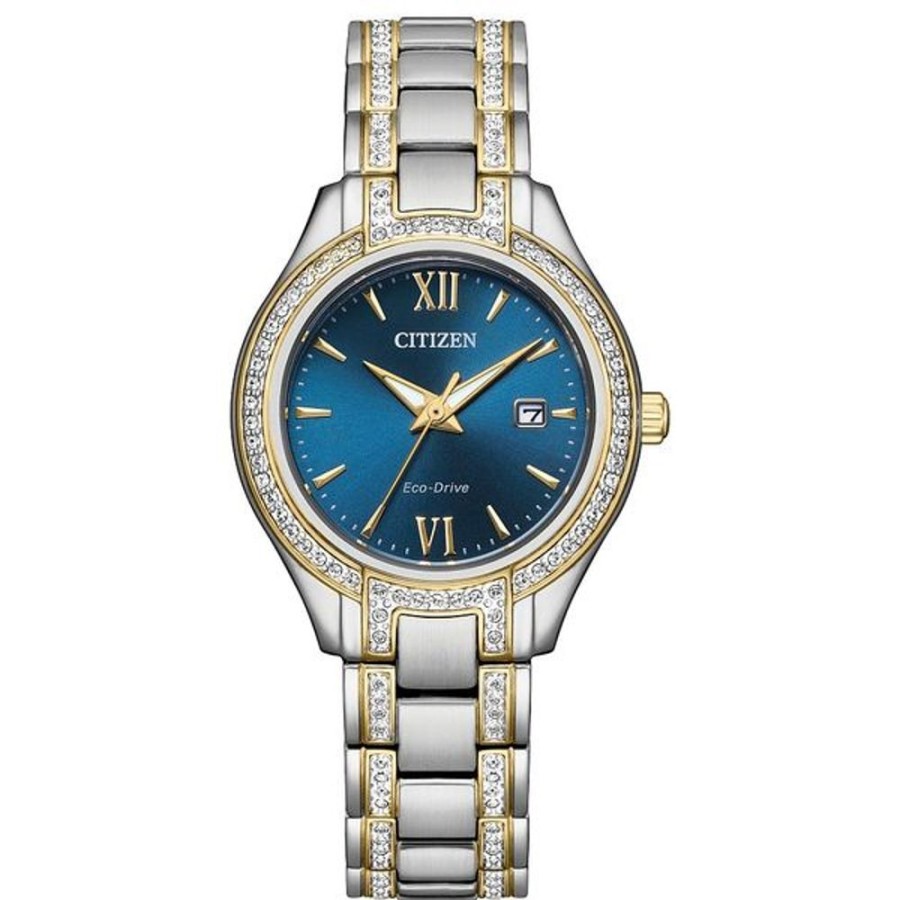 Watches Citizen | Citizen Eco-Drive Dress/Classic Eco Crystal Eco Ladies Stainless Steel