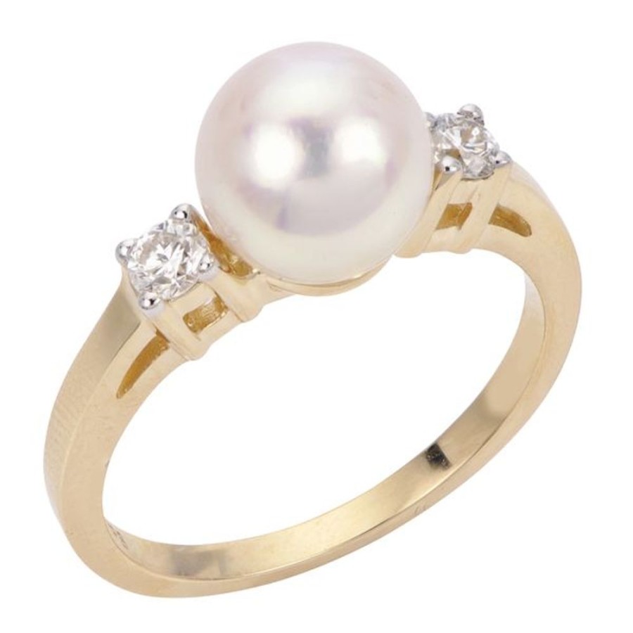 Pearl Jewelry Imperial Pearls | 14Kt Yellow Gold Akoya Pearl Ring