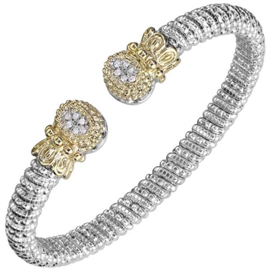 Diamond Jewelry Vahan | Vahan - 14K Gold And Sterling Silver Diamond Bracelet